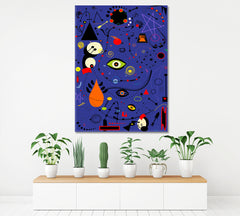 Style Miro French Painter Motives Abstract Art Print Artesty 1 Panel 16"x24" 