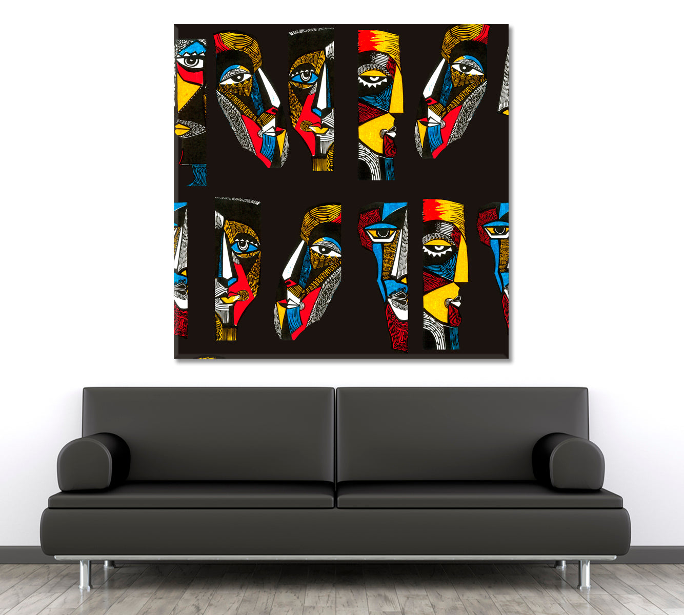 Surreal Picasso Faces African Style Canvas Print Artesty   
