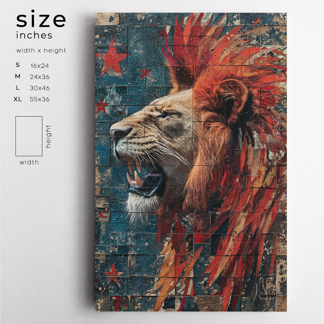 Roaring Lion Canvas Prints Artesty