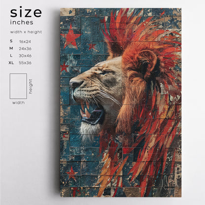 Roaring Lion Canvas Prints Artesty