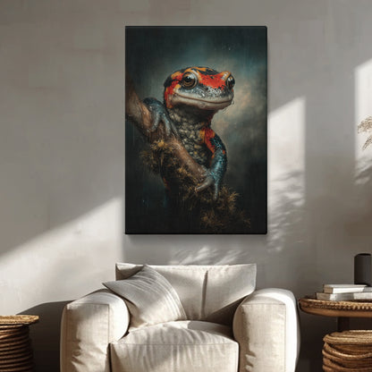 Triton Salamander in Rainforest Canvas Prints Artesty