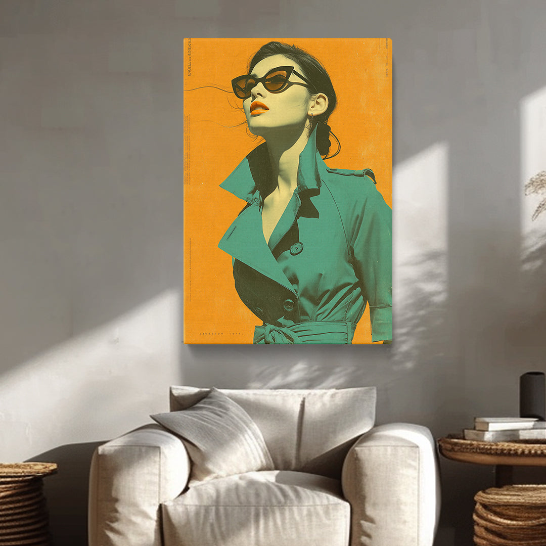 Pop Art Woman Portrait Canvas Prints Artesty 1 Panel 16"x24"