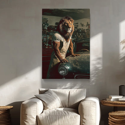 Lion Mechanic Canvas Prints Artesty