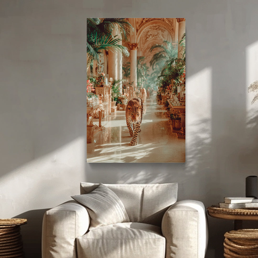 Leopard in Grand Palace Canvas Prints Artesty