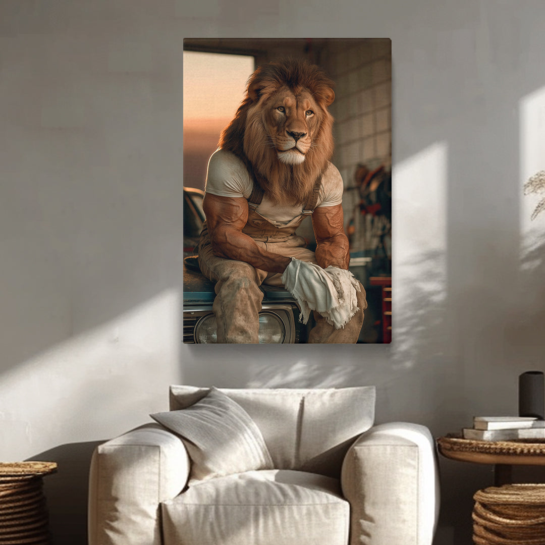 Lion Mechanic Canvas Prints Artesty