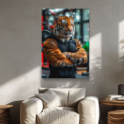 Tiger Fitness Trainer Canvas Prints Artesty