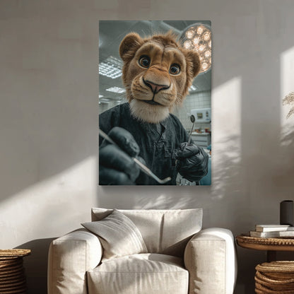 Lion Dentist Canvas Prints Artesty