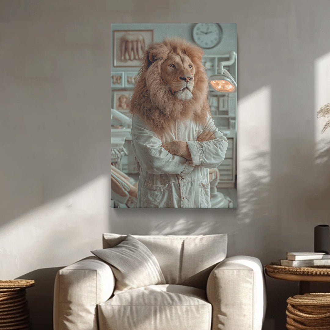Lion Dentist Doctor Canvas Prints Artesty