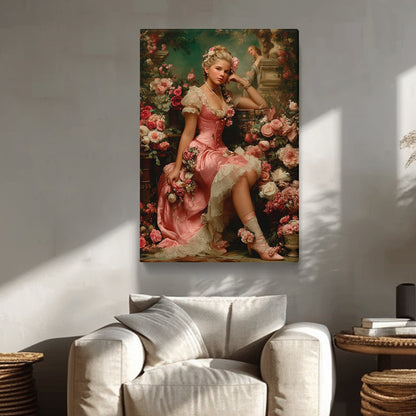 18th Century Inspired Woman Canvas Print