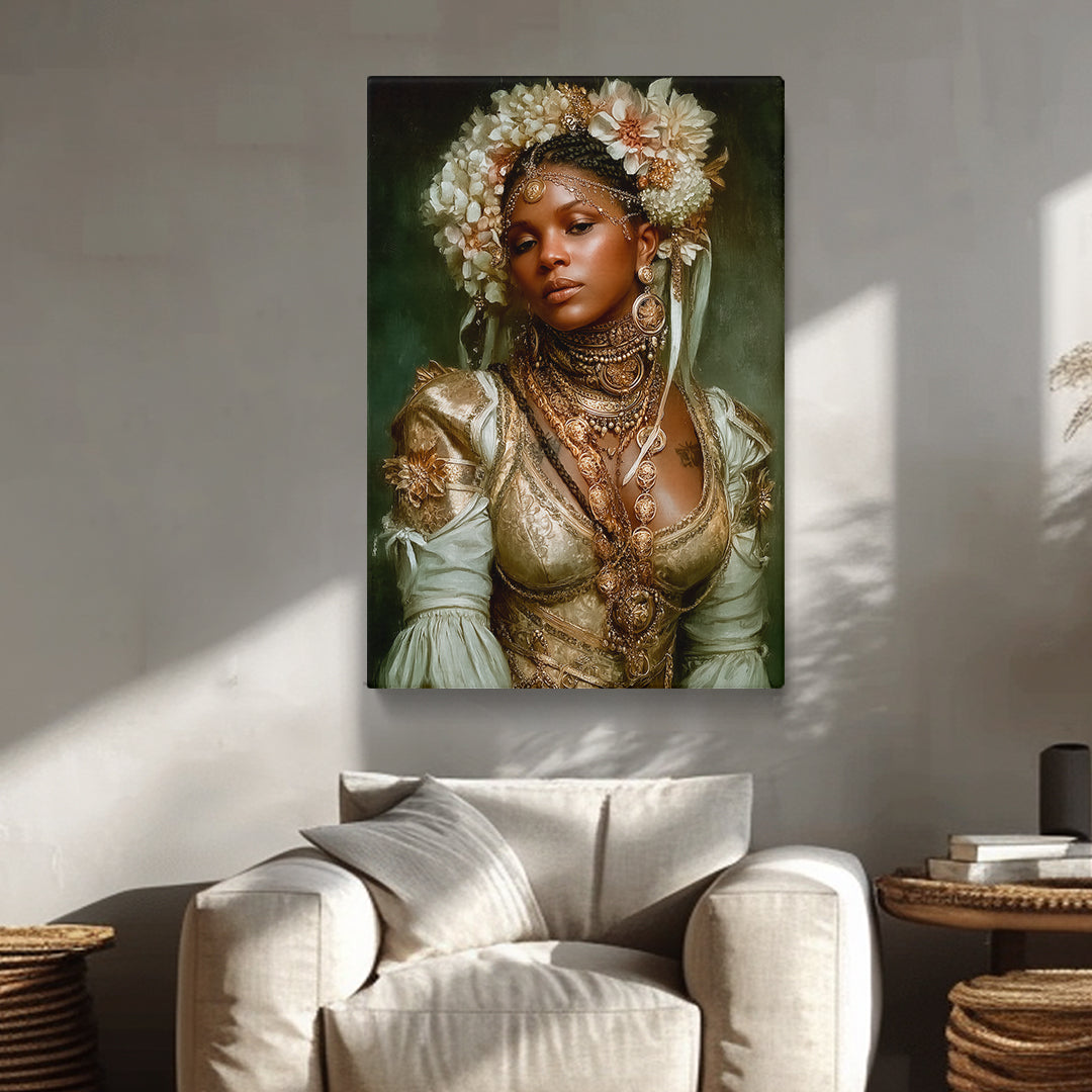 African Women Royalty Portrait Canvas Prints Artesty