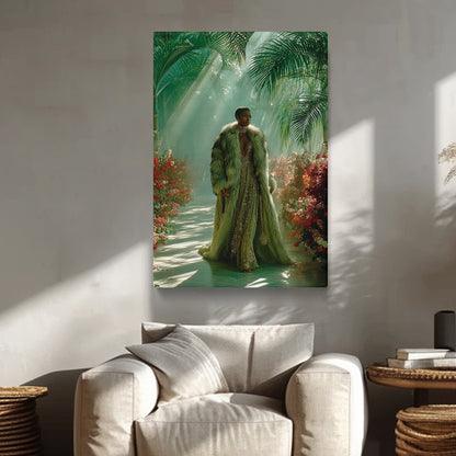 Fashion Woman in Tropical Jungle Canvas Prints Artesty