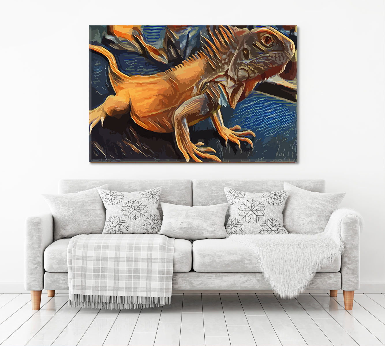 IGUANA Beautiful Reptile Lizards Animals Canvas Print Artesty   