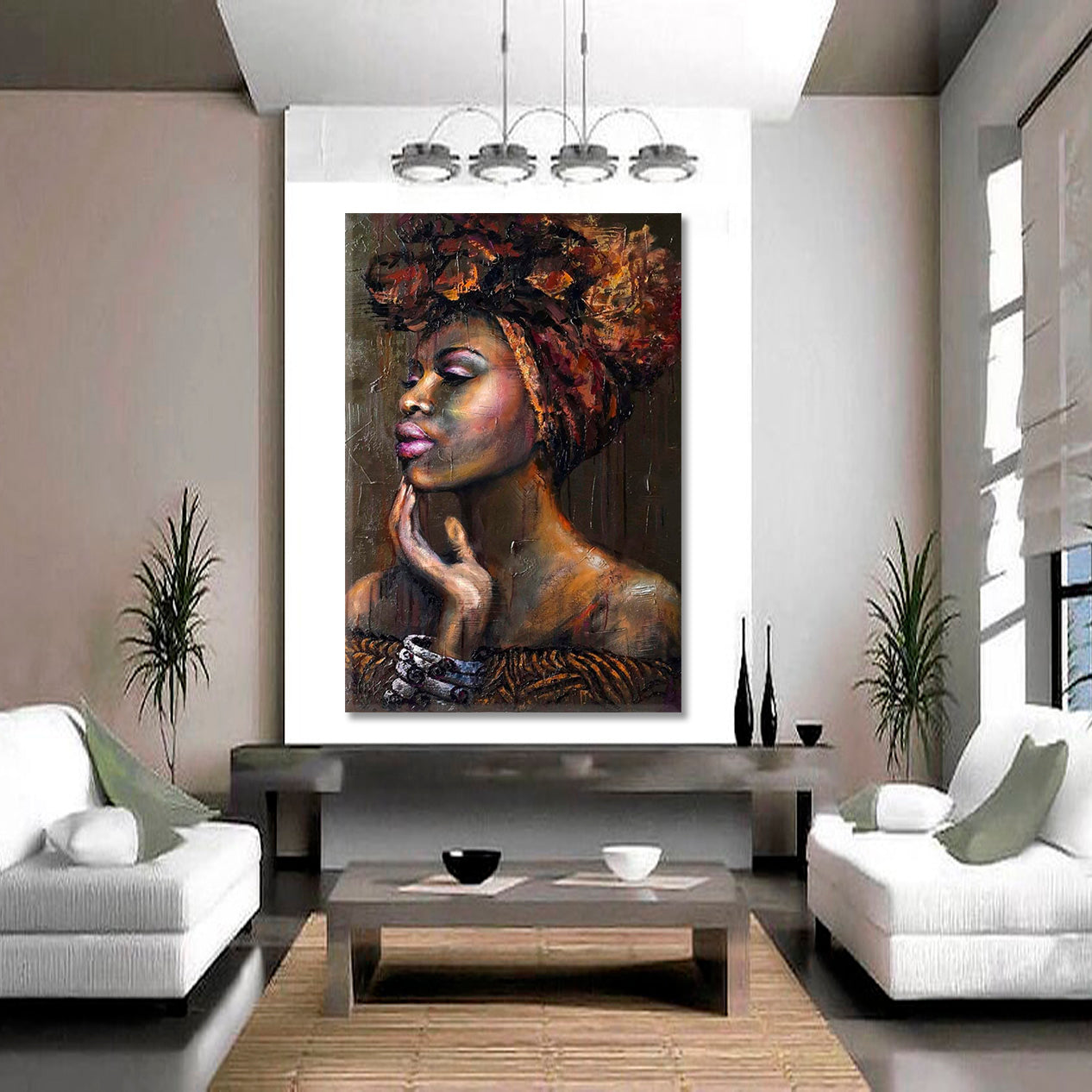 BLACK BEAUTY Breathtaking Stunning Beautiful African Women Fantastic African American Art - Vertical