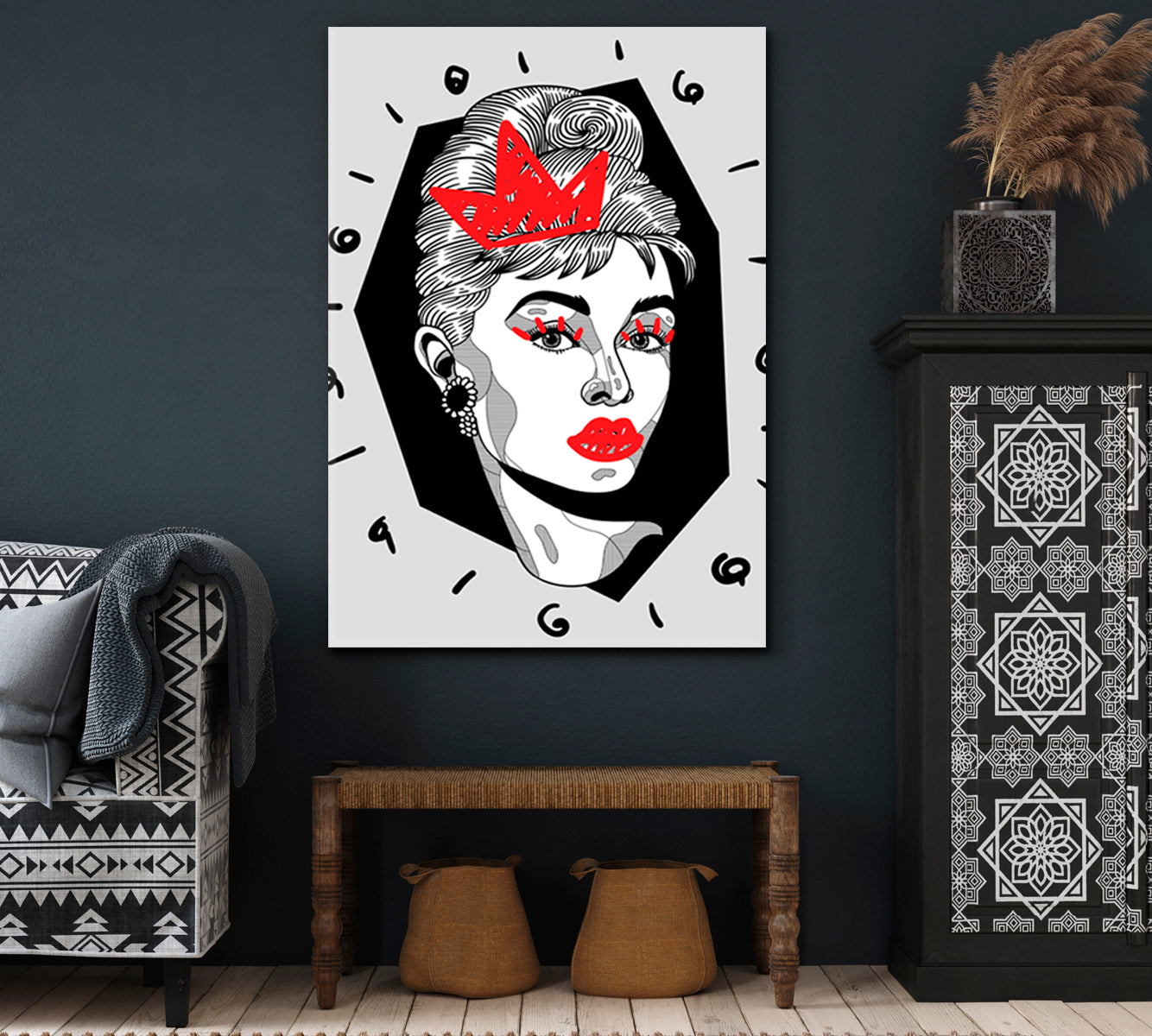 Audrey Hepburn Pop Art Celebs Canvas Print Artesty   