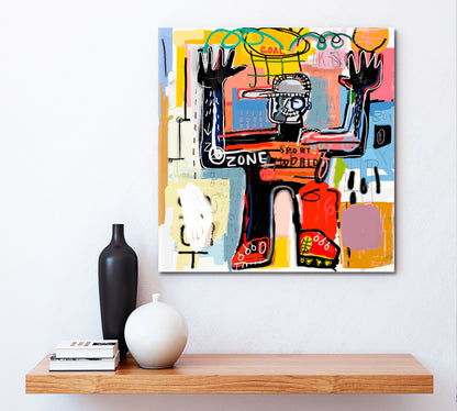 BASKETBALL Inspired by Basquiat Street Art Punk Graffiti Contemporary Art Artesty   