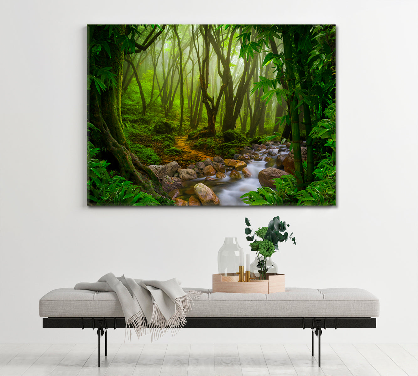 GREEN HOME Deep Tropical Jungles Rainforest Poster Tropical, Exotic Art Print Artesty   