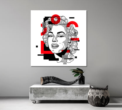 Marilyn Monroe Pop Art Celebs Canvas Print Artesty   