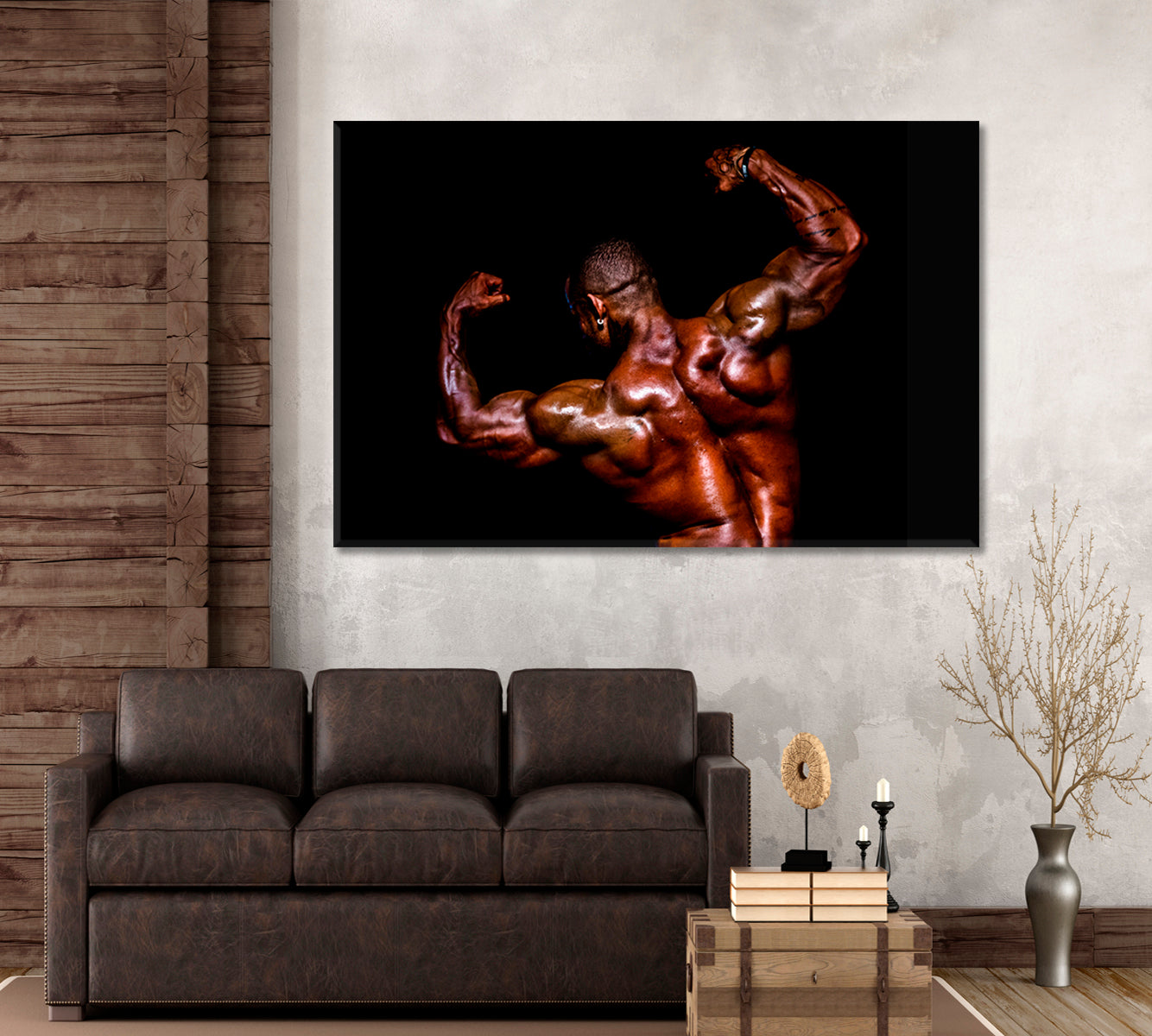 Bodybuilding Muscular Man Athlete Sport Motivation Sport Poster Print Decor Artesty   