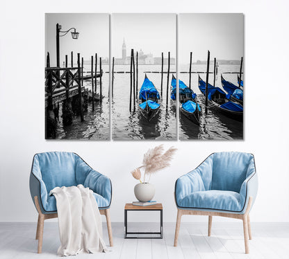 Venice Italy Typical Gondolas Cities Wall Art Artesty   