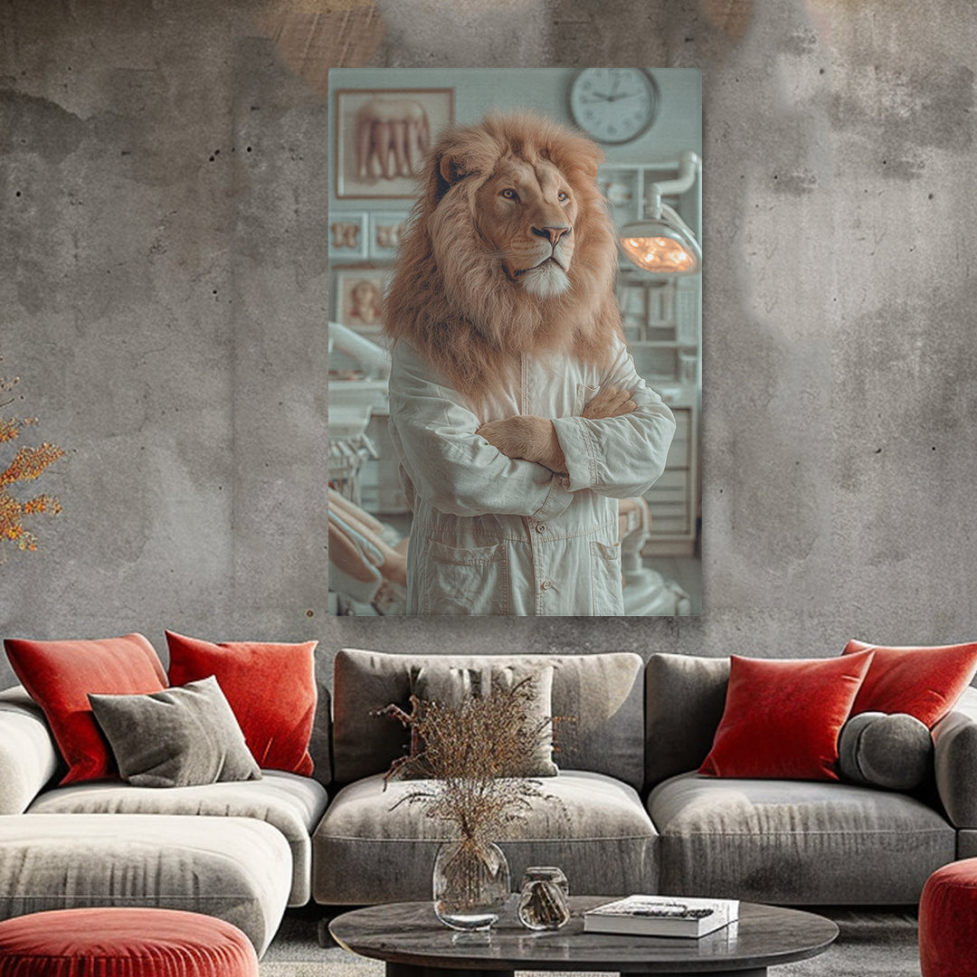 Lion Dentist Doctor Canvas Prints Artesty