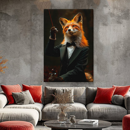 Orchestra Conductor Fox Canvas Prints Artesty 1 Panel 16"x24"