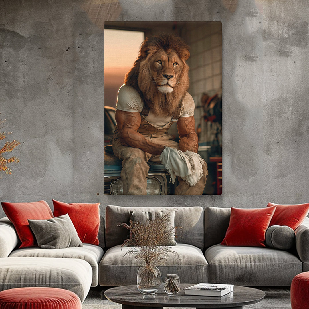 Lion Mechanic Canvas Prints Artesty