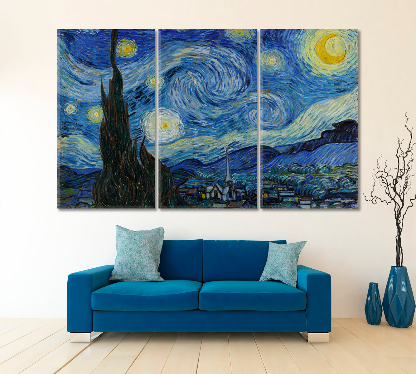 The Starry Night Vincent van Gogh Masterpieces Reproduction Contemporary Art Artesty   