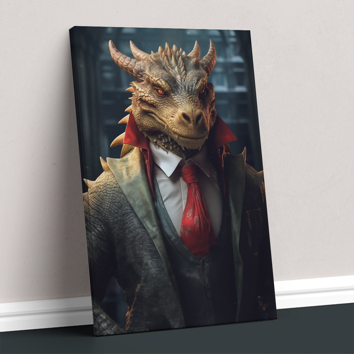 Charming Dragon Gentleman Canvas Prints Artesty   