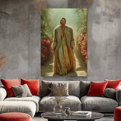 Fashion Queen in Tropical Jungle Canvas Prints Artesty