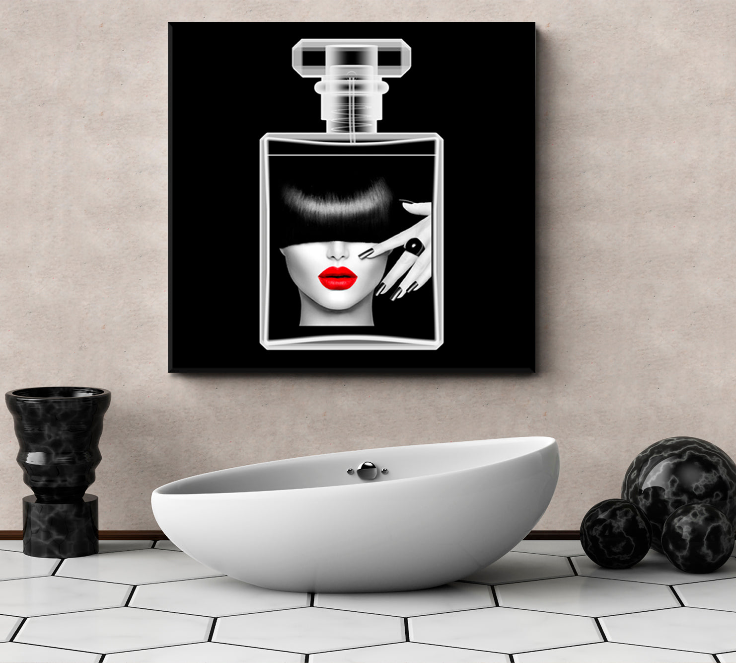 FRAGRANCE Perfume Aroma Beauty Salon Design Canvas Print Art –