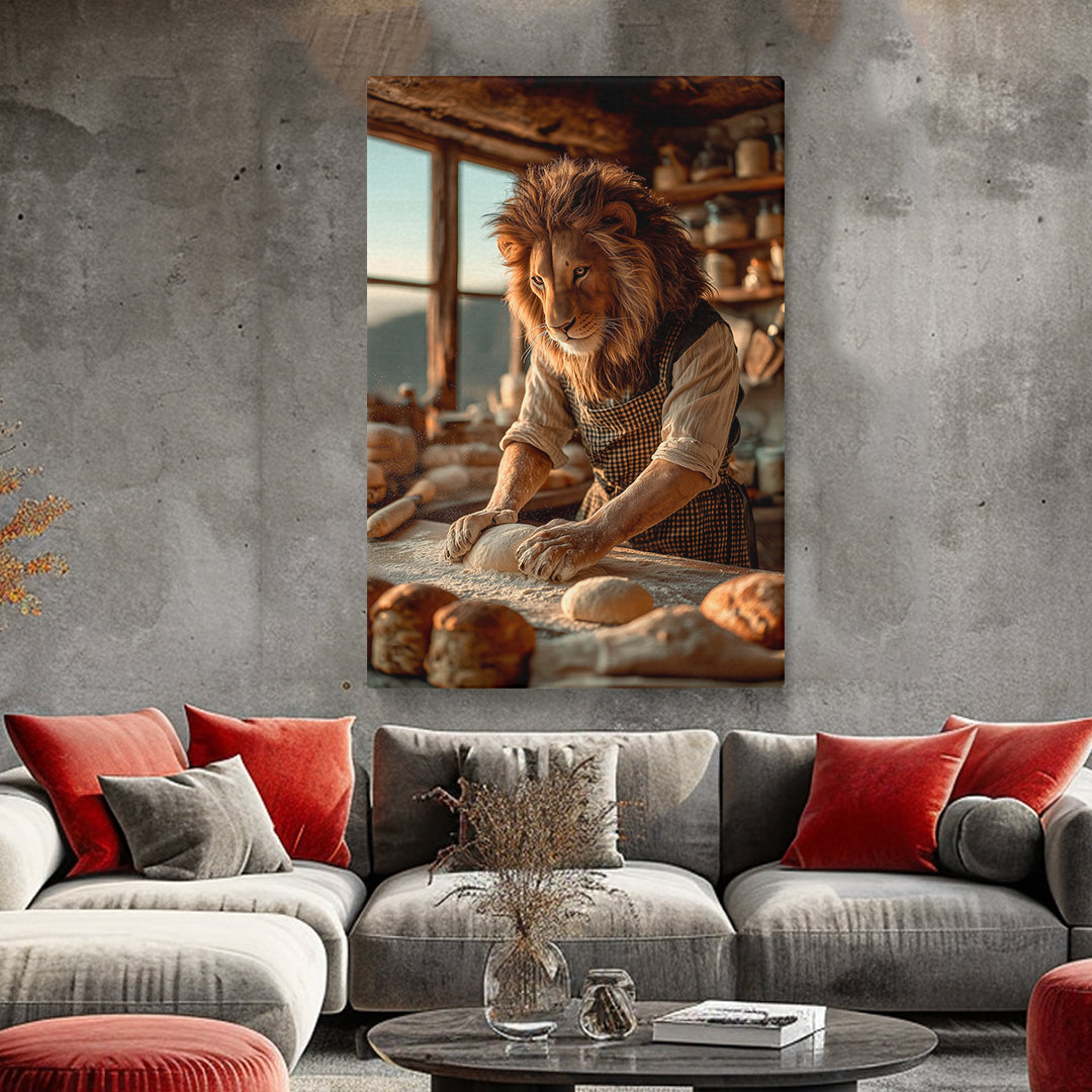 Lion Baker Canvas Prints Artesty
