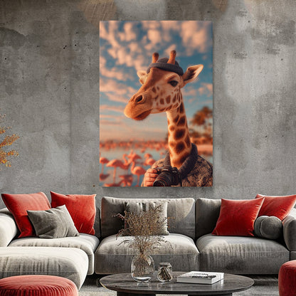 Photographer Giraffe Canvas Prints Artesty 1 Panel 16"x24"