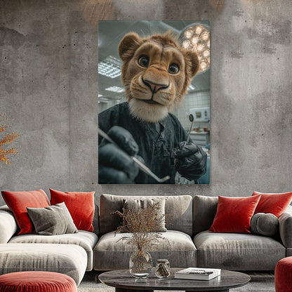 Lion Dentist Canvas Prints Artesty