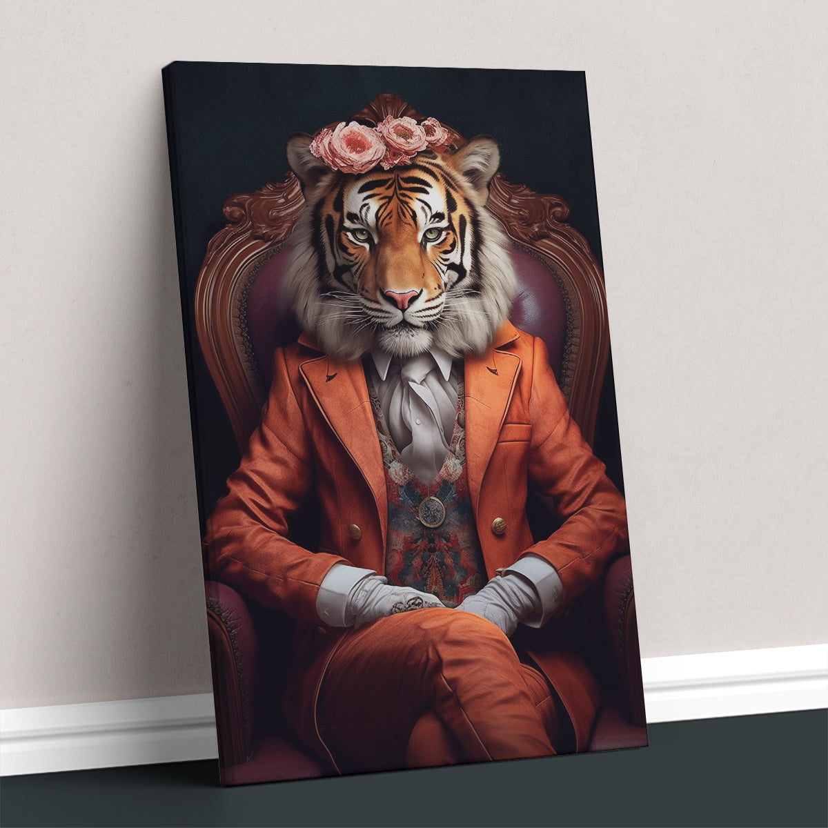 Chic Tiger Gentleman Canvas Prints Artesty   