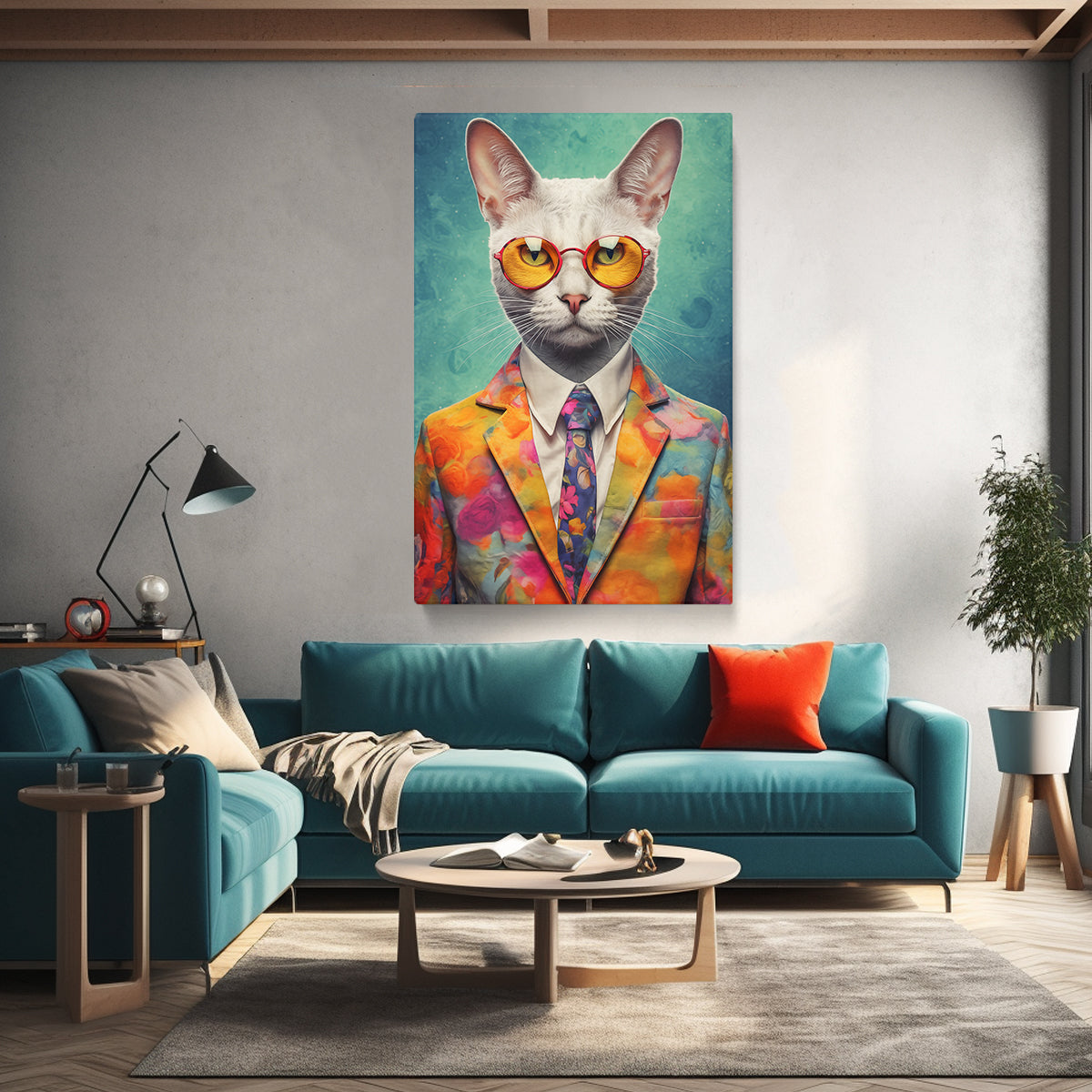 Fashion Cat Pets Portraits Canvas Prints Artesty   