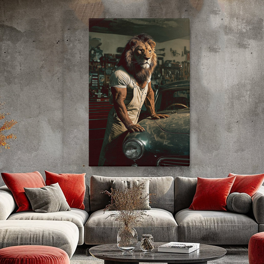 Lion Mechanic Canvas Prints Artesty