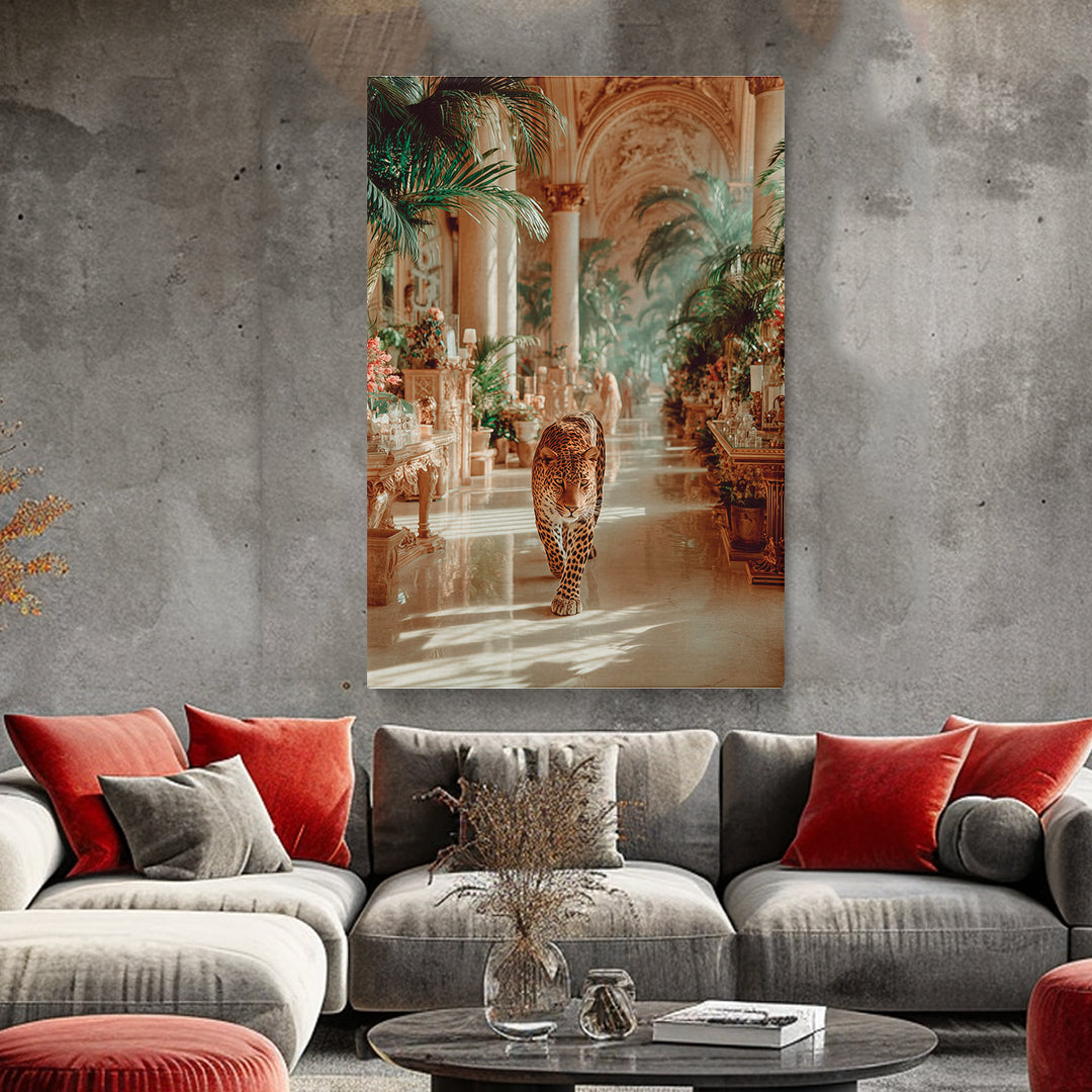 Leopard in Grand Palace Canvas Prints Artesty