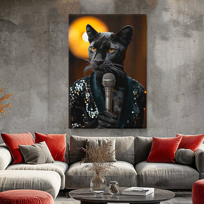 Panther Singer Portrait Canvas Prints Artesty
