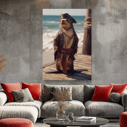 Pirate Otter Canvas Prints Artesty