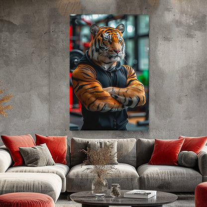 Tiger Fitness Trainer Canvas Prints Artesty