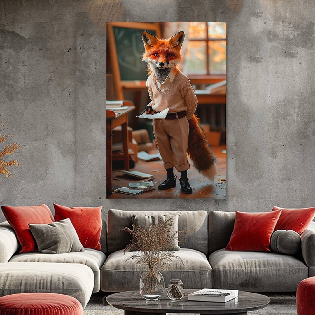 Teacher Fox Canvas Prints Artesty