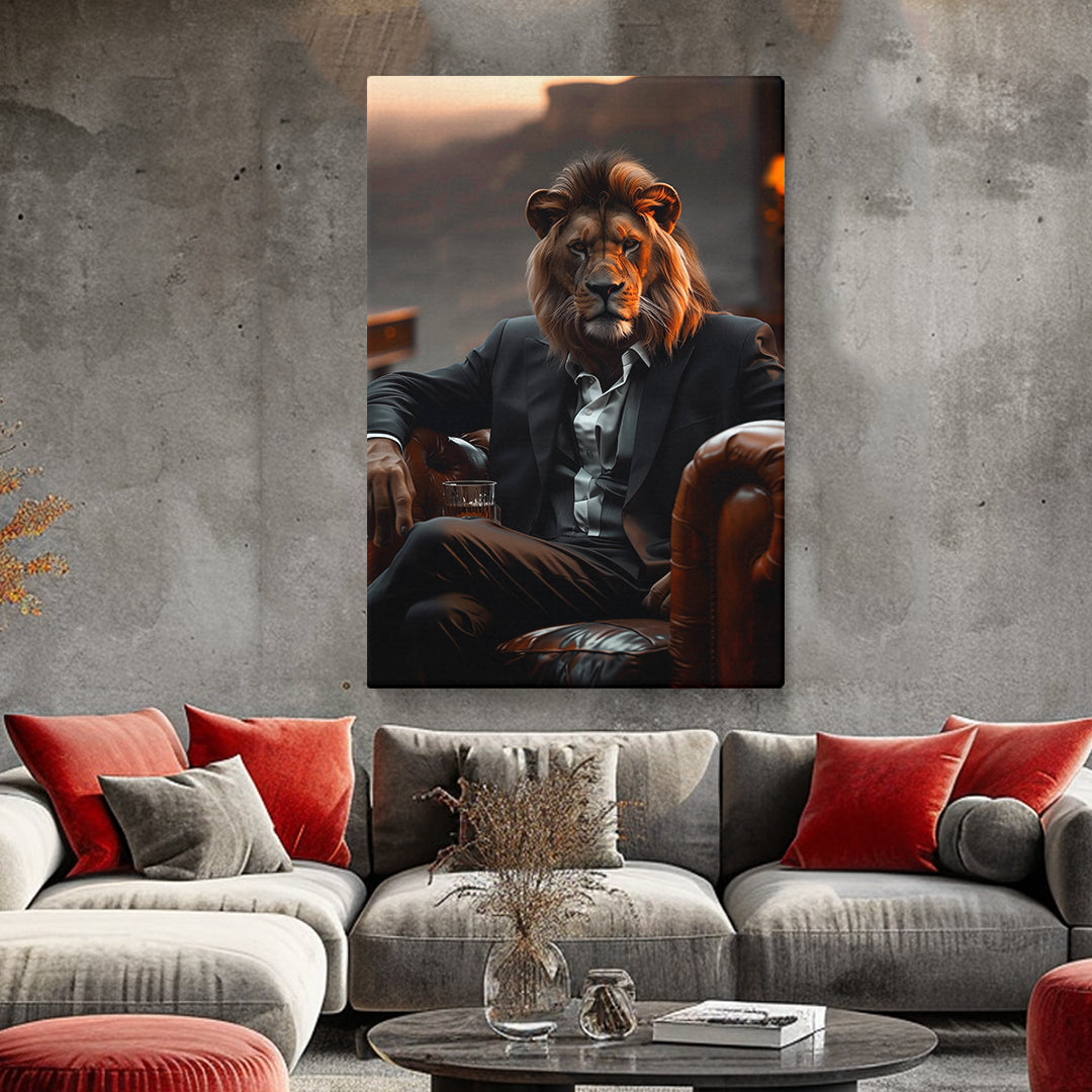 Lion Boss Canvas Prints Artesty