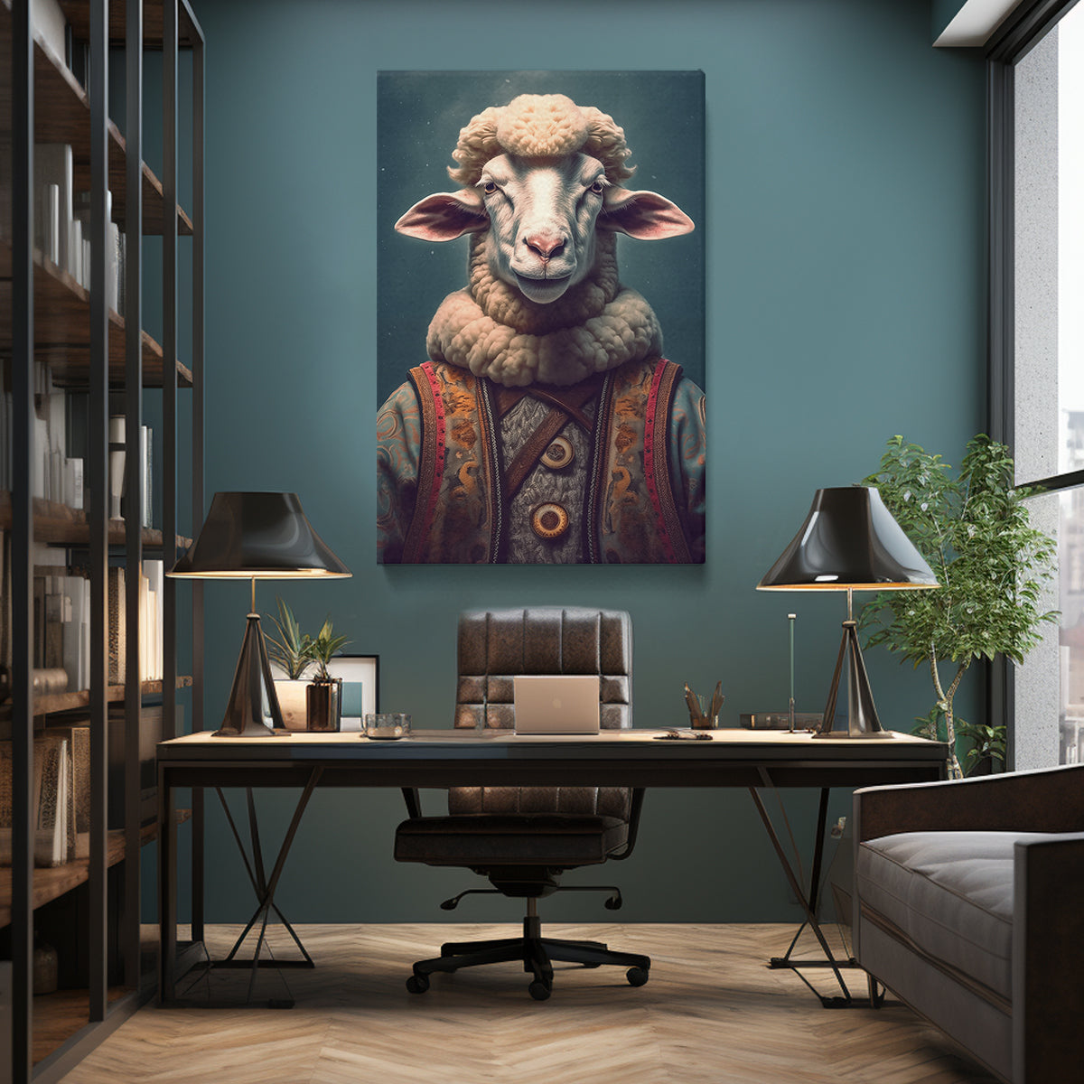 Sheep in Traditional Attire Canvas Prints Artesty   