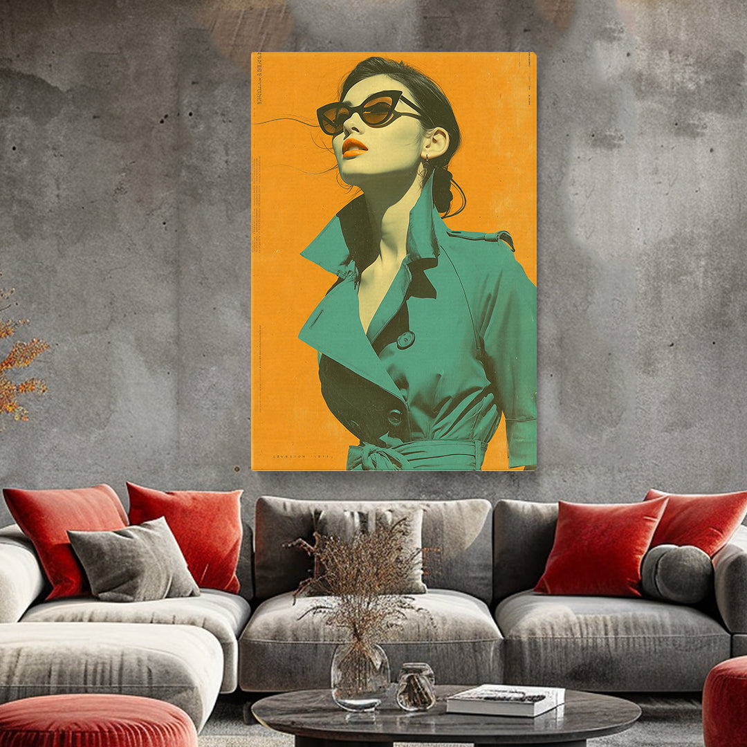 Pop Art Woman Portrait Canvas Prints Artesty