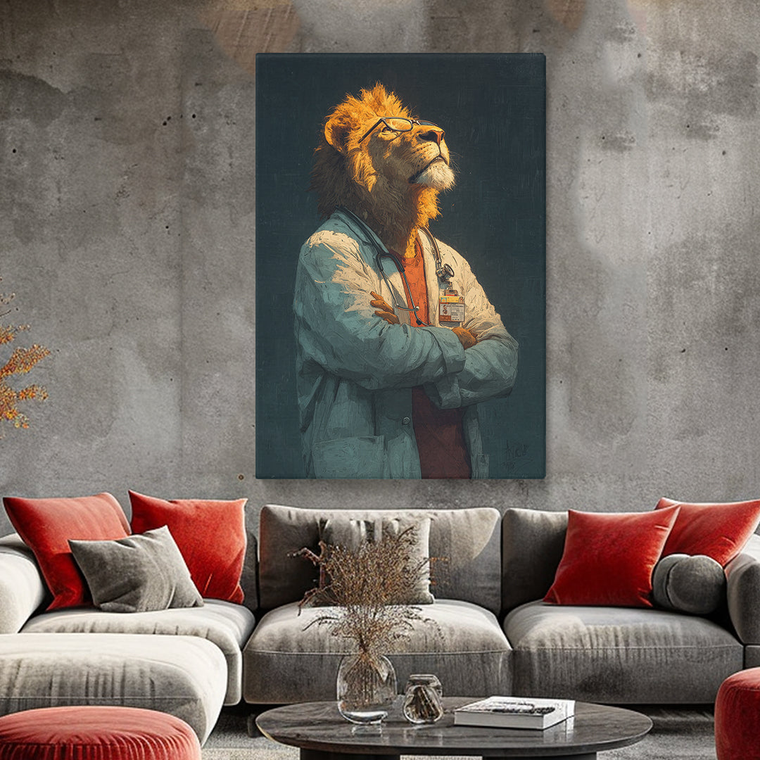 Lion Doctor Canvas Prints Artesty