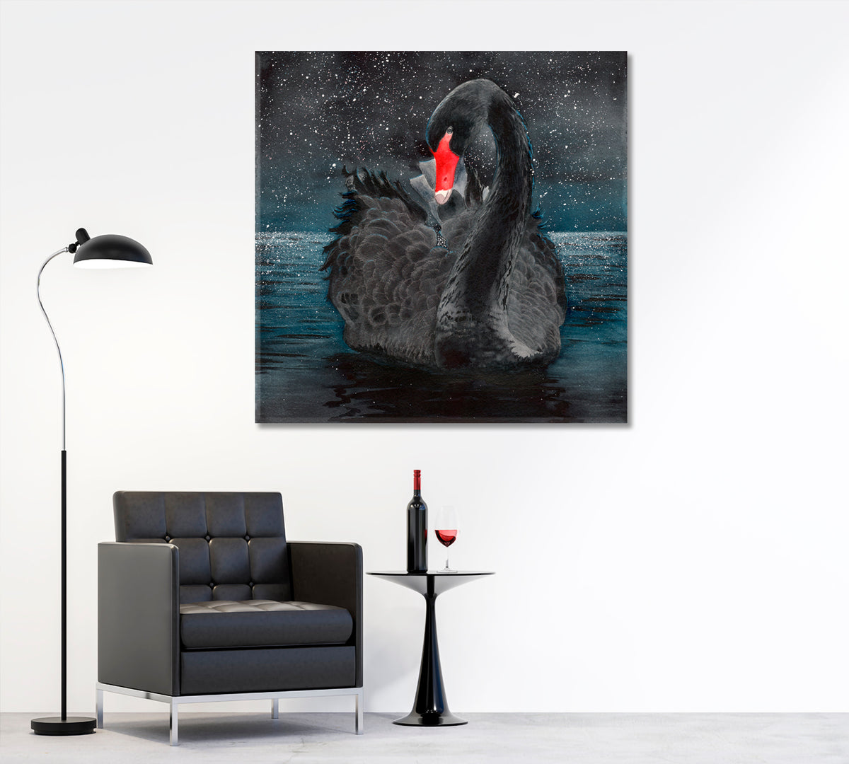 Black Swan Fine Art Artesty 1 Panel 12"x12" 