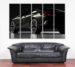 Luxury Black Car Transportation Canvas Art Artesty 5 panels 36" x 24" 