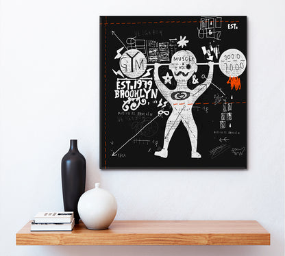 ATHLETE Fitness Creative Graffiti Style Sport Motivating Poster Motivation Sport Poster Print Decor Artesty   