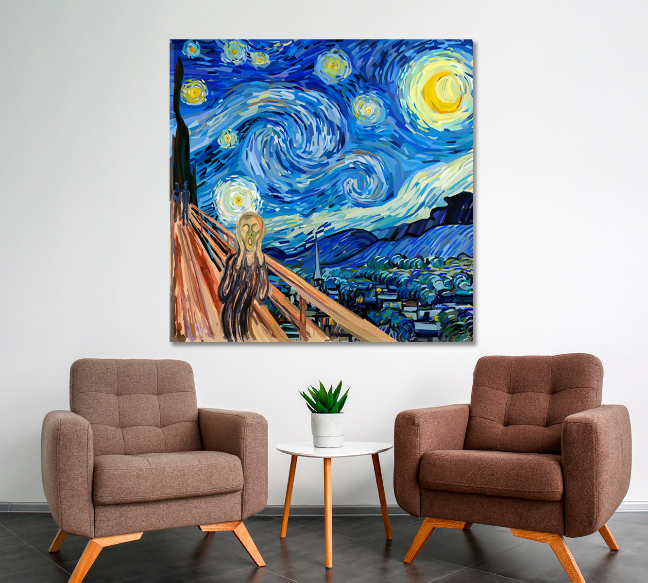 Starry Scream Surreal Fantasy Large Art Print Décor Artesty   