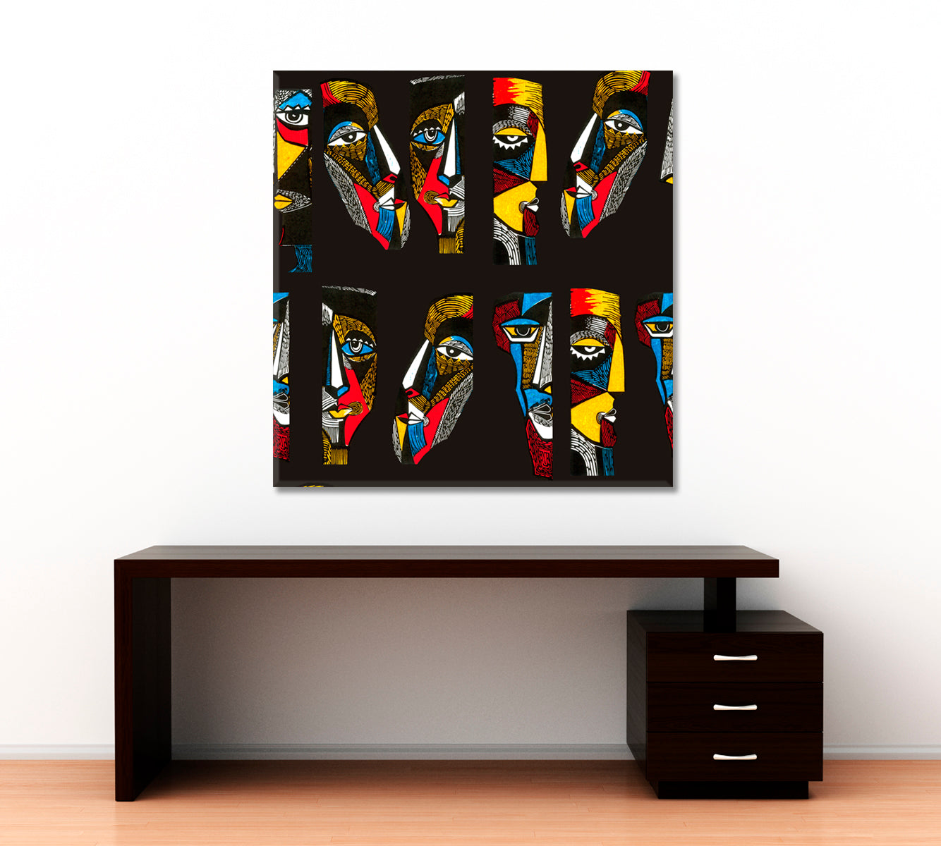 Surreal Picasso Faces African Style Canvas Print Artesty   